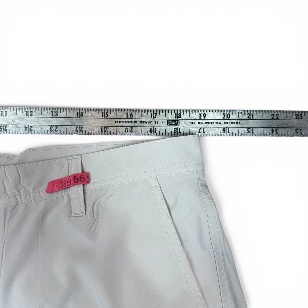 FootJoy Mens Performance Golf Shorts Beige Khaki W38 Stretch Flat Front FJ